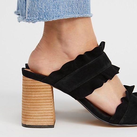 FREE PEOPLE ROSIE RUFFLE HEEL - Picture 3 of 4